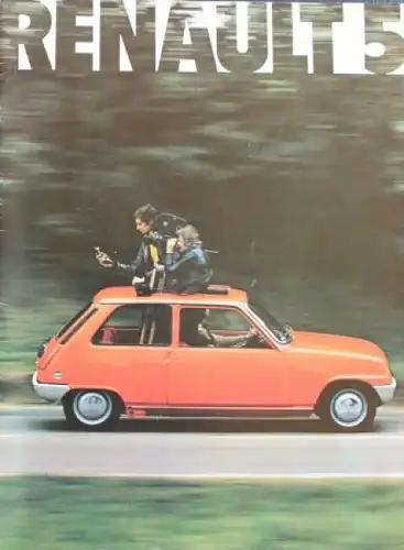 Renault R5 Modellprogramm 1975 Automobilprospekt