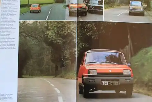 Renault R5 Modellprogramm 1975 Automobilprospekt