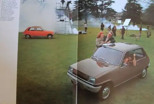 Renault R5 Modellprogramm 1975 Automobilprospekt