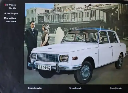 Wartburg 1000 &quot;Der neue Wartburg&quot; 1966 Automobilprospekt