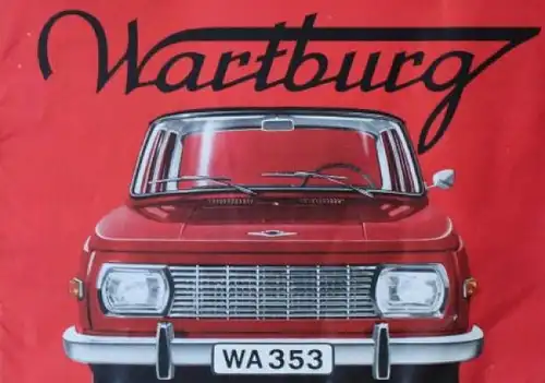 Wartburg 353 Modellprogramm 1967 Automobilprospekt
