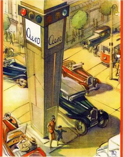 Aero 10 Modellprogramm 1932 Automobilprospekt