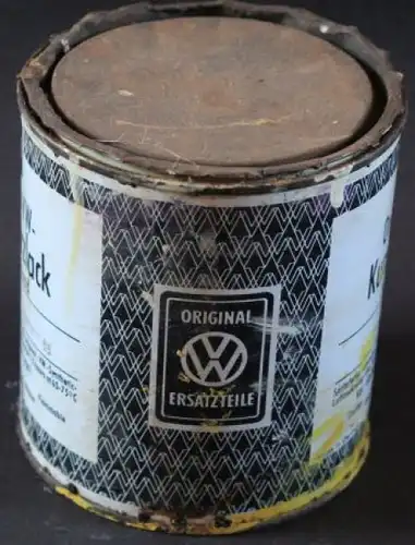 Volkswagen original Kunstharzlack-Dose mit Emblem 1960