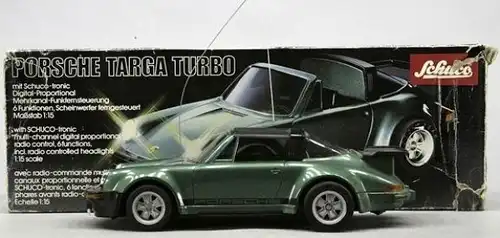 Schuco Porsche 911 Turbo Targa 1976 Fernsteuermodell mit Originalkarton