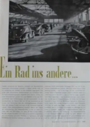 &quot;Krafthand&quot; Volkswagen Fleischhauer 1954 VW-Zeitschrift