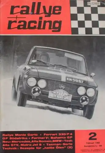 &quot;Rallye Racing&quot; Motorsport-Zeitschrift 1968
