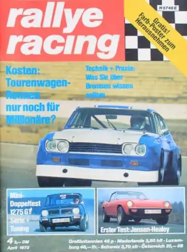 &quot;Rallye Racing&quot; Motorsport-Zeitschrift 1973
