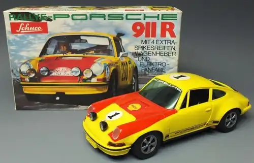 Schuco Porsche 911 R 1970 Kunststoffmodell mit Friktionsantrieb in Originalbox