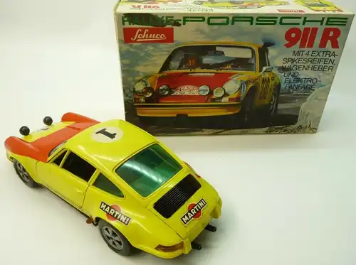 Schuco Porsche 911 R 1970 Kunststoffmodell mit Friktionsantrieb in Originalbox