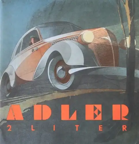 Adler 2 Liter Modellprogramm 1939 Reutersmotiv Automobilprospekt (7019)