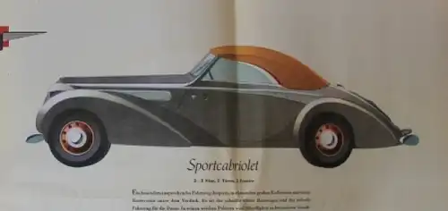 Adler 2 Liter Modellprogramm 1939 Reutersmotiv Automobilprospekt (7019)