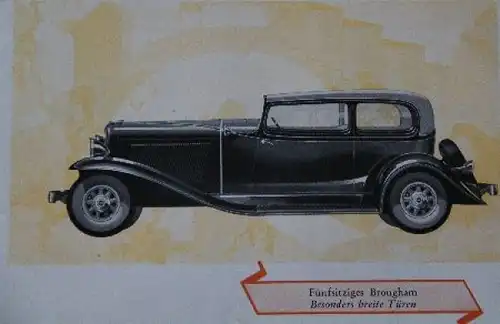 Auburn Straight Eight Modellprogramm 1929 Automobilprospekt (7071)