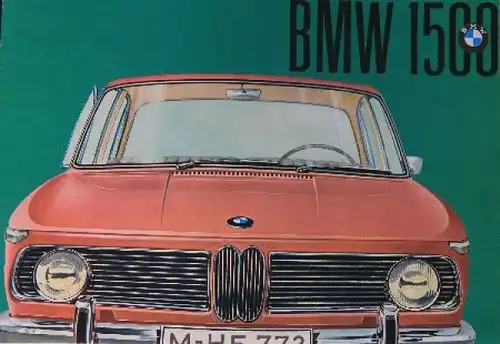 BMW 1500 Modellprogramm 1961 Automobilprospekt (7133)