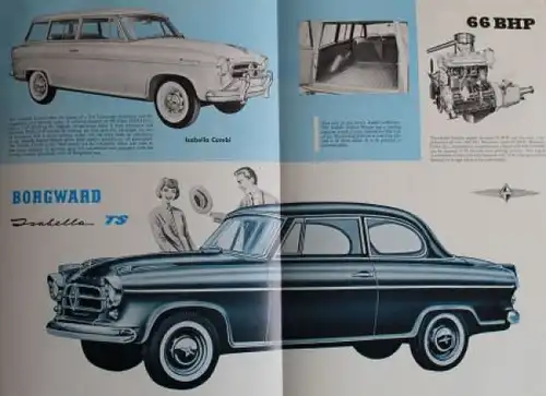 Borgward Isabella Modellprogramm 1959 Automobilprospekt (7151)