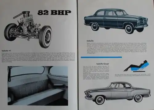 Borgward Isabella Modellprogramm 1959 Automobilprospekt (7151)