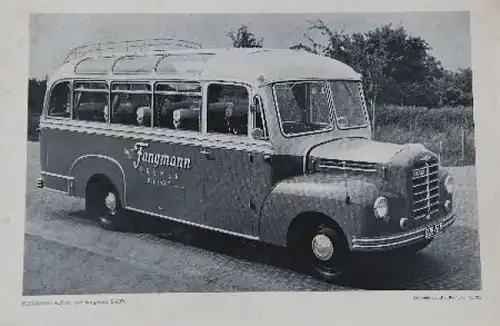 Borgward Omnibus Modellprogramm 1953 Busprospekt (7161)