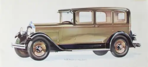 Packard Eight Standard 626 Modellprogramm 1928 Automobilprospekt (7200)