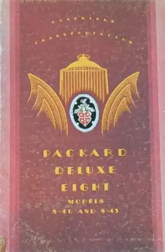 Packard DeLuxe Eight 6-40 Modellprogramm 1930 Automobilprospekt (7202)
