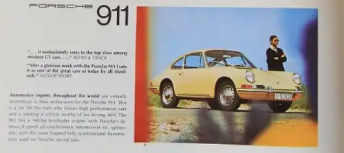 Porsche 911 Modellprogramm 1965 Automobilprospekt (7223)