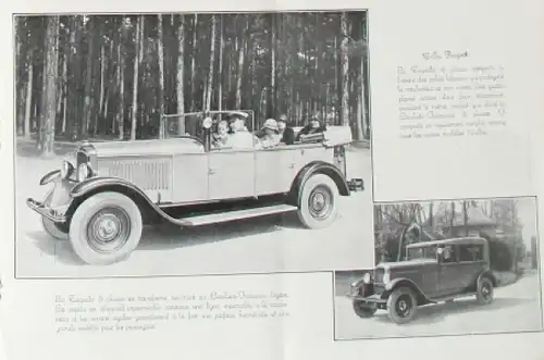 Peugeot Modellprogramm 1930 Automobilprospekt (7231)