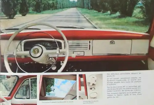 Peugeot 403 Modellprogramm 1965 Automobilprospekt (7238)