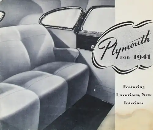 Plymouth DeLuxe Modellprogramm 1941 Automobilprospekt (7251)