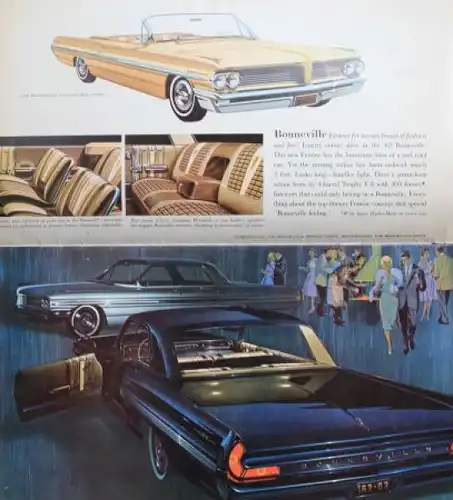 Pontiac Modellprogramm 1962 Automobilprospekt (7261)