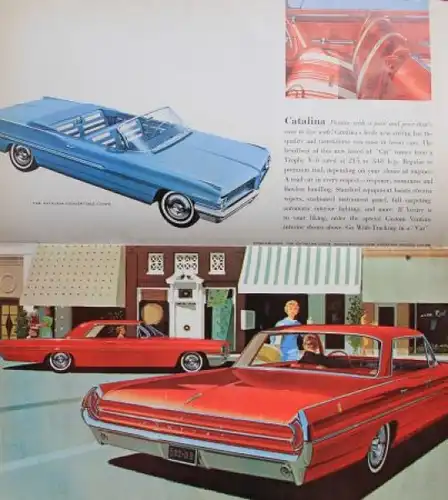 Pontiac Modellprogramm 1962 Automobilprospekt (7261)