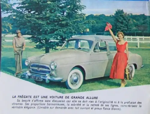 Renault Fregate Modellprogramm 1957 Automobilprospekt (7275)