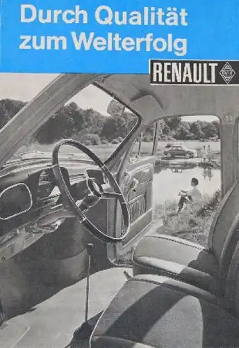 Renault Modellprogramm 1960 Automobilprospekt (7277)