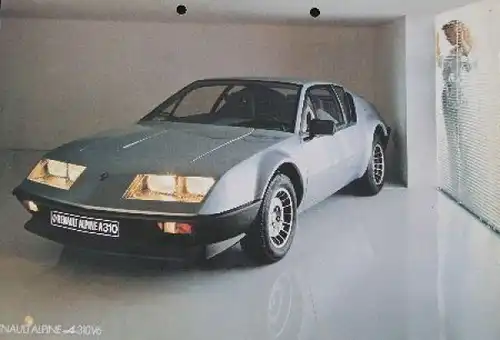 Renault Alpine A 310 Modellprogramm 1980 Automobilprospekt (7283)