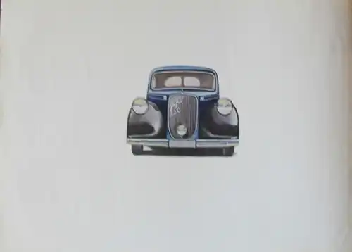 Steyr 220 Modellprogramm 1937 Automobilprospekt (7304)