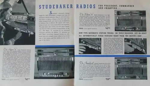 Studebaker Zubehörprogramm 1941 Automobilprospekt (7320)