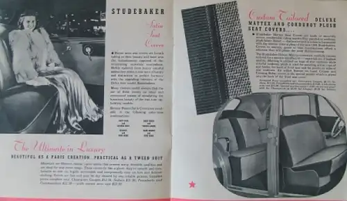Studebaker Zubehörprogramm 1941 Automobilprospekt (7320)