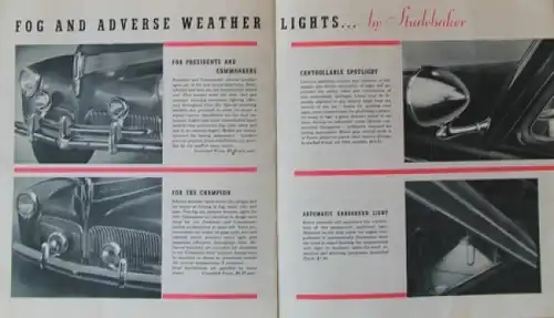 Studebaker Zubehörprogramm 1941 Automobilprospekt (7320)