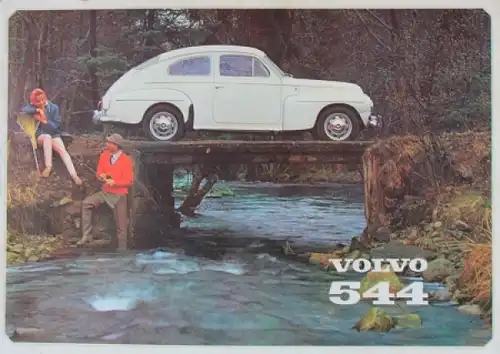 Volvo 544 Modellprogramm 1964 Automobilprospekt (7351)