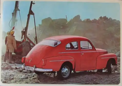 Volvo 544 Modellprogramm 1964 Automobilprospekt (7351)