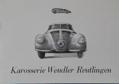 Wendler Karrosseriebau Modellprogramm 1948 Automobilprospekt (7362)