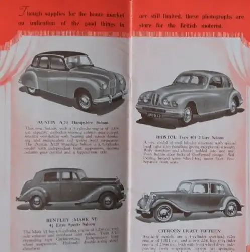 "London Motorshow" 1948 Automobil-Ausstellungskatalog London (7372)