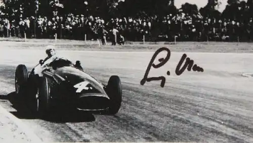 Stirling Moss Rennfahrer 1965 Original-Autogramm (7382)