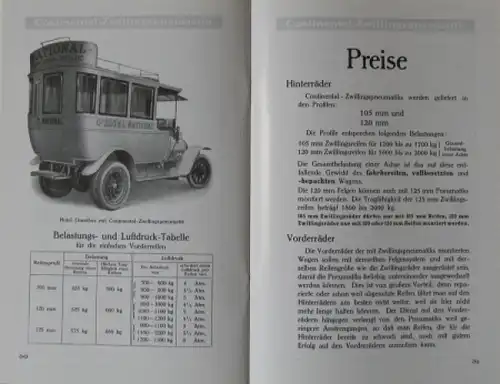 Reifen-Zubehörkatalog "Bereifung schwerer Automobile" 1914 (7392)