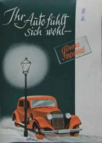Winterzubehörkatalog "Ihr Auto fühlt sich wohl" 1936 Automobil-Zubehörprospekt (7394)