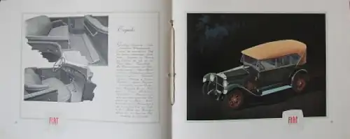 Fiat 520 Modellprogramm 1928 Prestigeprospekt (7414)
