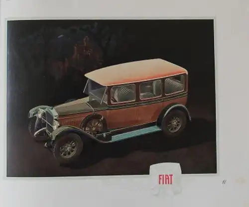 Fiat 520 Modellprogramm 1928 Prestigeprospekt (7414)