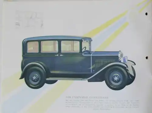 Fiat 514 Modellprogramm 1930 Automobilprospekt (7425)