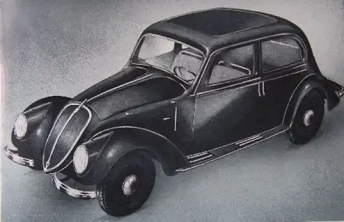 Fiat NSU 1500 Modellprogramm 1936 Automobilprospekt (7436)