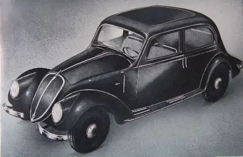 NSU Fiat 1500 Modellprogramm 1936 Automobilprospekt (7436)