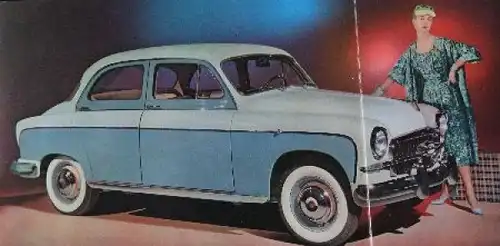 Fiat 1400 B Modellprogramm 1954 Automobilprospekt (7448)