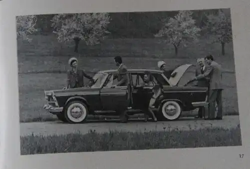 Fiat 1500 L Modellprogramm 1962 Händlerpräsentations-Katalog (7471)