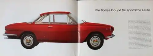 Fiat 1500 TS Modellprogramm 1963 Automobilprospekt (7474)